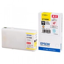 (まとめ) エプソン EPSON インクカートリッジ イエロー Mサイズ ICY90M 1個  【×10セット】