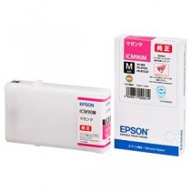 (まとめ) エプソン EPSON インクカートリッジ マゼンタ Mサイズ ICM90M 1個  【×10セット】