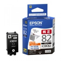 (まとめ) エプソン インクカートリッジ ブラックICBK82 1個  【×10セット】
