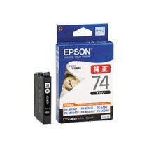 (まとめ) エプソン EPSON インクカートリッジ ブラック ICBK74 1個  【×10セット】