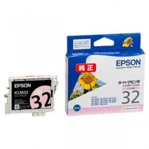 (まとめ) エプソン EPSON インクカートリッジ ライトマゼンタ ICLM32 1個  【×10セット】
