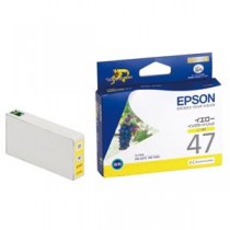 (まとめ) エプソン EPSON インクカートリッジ イエロー ICY47 1個  【×10セット】