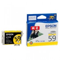(まとめ) エプソン EPSON インクカートリッジ イエロー ICY59 1個  【×10セット】