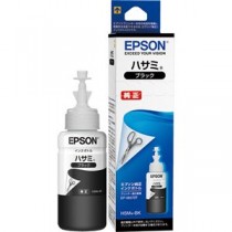 (まとめ) エプソン インクボトル ハサミ ブラック70ml HSM-BK 1個  【×10セット】
