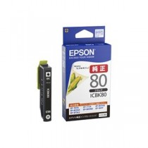 (まとめ) エプソン インクカートリッジ ブラックICBK80 1個  【×10セット】