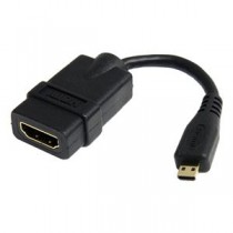 (まとめ) StarTechハイスピードHDMI変換ケーブル 12cm HDMI タイプA(メス)-Micro HDMI タイプD(オス) HDADFM5IN1本 【×10セット】