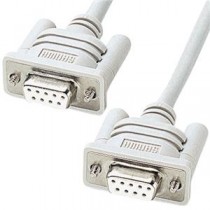 (まとめ) サンワサプライ RS-232Cケーブルモデム・TA用 D-Sub9pinメス 4.0m KRS-433XF-4K 1本 【×10セット】