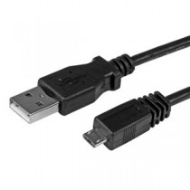 (まとめ) StarTech MicroUSB2.0 変換ケーブルアダプタ 1m USB A(オス)-USB Micro B(オス) ブラック UUSBHAUB1M1本 【×10セット】