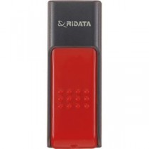 (まとめ) RiDATA ラベル付USBメモリー32GB ブラック/レッド RDA-ID50U032GBK/RD 1個 【×10セット】