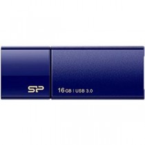 (まとめ) シリコンパワー USB3.0スライド式フラッシュメモリ 16GB ネイビー SP016GBUF3B05V1D 1個 【×10セット】