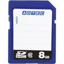 (まとめ) アドテック SDHCメモリカード 8GBClass10 インデックスタイプ AD-SDTH8G/10R 1枚 【×10セット】
