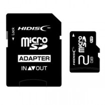 (まとめ) ハイディスク microSDカード2GB SD変換アダプター付き HDMCSD2GCLJP3 1枚 【×10セット】