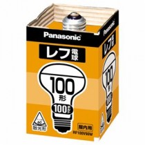 (まとめ) パナソニック レフ電球 屋内用 100W形 E26口金 ホワイト RF100V90W/D(1個)  【×10セット】