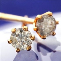 K18PG  ダイヤモンドピアス 0.1ct スタッドピアス
