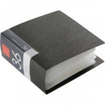 (まとめ) バッファローCD&DVDファイルケース ブックタイプ 36枚収納 ブラック BSCD01F36BK 1個 【×30セット】