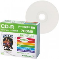 (まとめ) ハイディスク データ用CD-R700MB 52倍速 ホワイトワイドプリンタブル 5mmスリムケース HDCR80GP10SC1パック(10枚)  【×30セット】