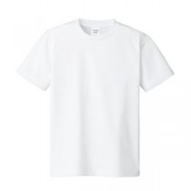 （まとめ）ATドライTシャツ 150cm ホワイト 150g ポリ100% 【×10個セット】
