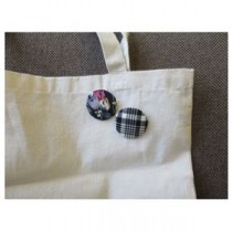 （まとめ）くるみボタン ブローチセット サークル40【×30セット】