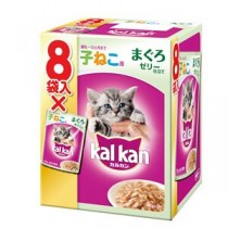 〔まとめ〕 キャットフード ペットフード カルカン パウチ 12ヶ月までの子ねこ用 まぐろ 70g 8袋パック 20セット ペット用品【代引不可】
