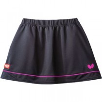 Butterfly（バタフライ） 卓球ゲームスカート RETIA SKIRT レティア・スカート レディース用 ブラック×ピンク XO