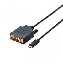 エレコム 変換ケーブル Type-C-DVI 2.0m ブラック CAC-CDVI20BK