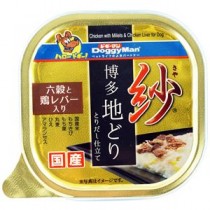 〔まとめ〕 ドッグフード ペットフード 紗 博多地どり 六穀と鶏レバー入 100g 48セット 日本製 ドックフード ペット用品【代引不可】
