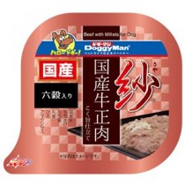 〔まとめ〕 ドッグフード ペットフード 紗 国産牛正肉 六穀入り 100g 48セット 日本製 ドックフード ペット用品【代引不可】