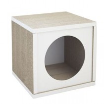 （まとめ）キャットハウス ホワイト （ペット用品）【×2セット】