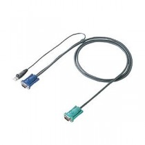 【訳あり・在庫処分】(まとめ)サンワサプライ パソコン自動切替器用ケーブル(3.0m) SW-KLU300【×2セット】