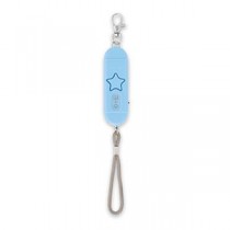 （まとめ） アスカ 照度センサーつき防犯ブザー 生活防水 ブルー【×5セット】