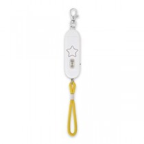 （まとめ） アスカ 照度センサーつき防犯ブザー 生活防水 ホワイト【×5セット】