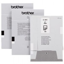 ブラザー MPRINTシリーズ用ペーパーカセット 切取用紙（3分割）A6サイズ C-261 1セット（1000枚：50枚×20カセット）