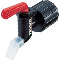 TRUSCO 樹脂製給油コックキューちゃん 口径40 フッ素ゴム 赤 QC-40-FKM-R 1個