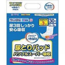 カミ商事 エルモア いちばん尿とりパッド パワフルスーパー吸収 1セット（720枚：30枚×24パック）