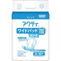 日本製紙 クレシア アクティワイドパッド700ロング 1セット（180枚：30枚×6パック）