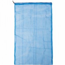 （まとめ）TRUSCO メッシュ回収袋35×20cm ブルー TMK-3520-50 1箱（50枚）【×2セット】