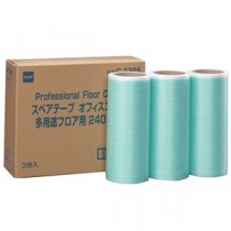 （まとめ）ニトムズ オフィスコロコロ多用途フロア用スペアテープ 幅240mm×30周巻 C3305 1パック（3巻）【×2セット】