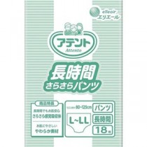 （まとめ）大王製紙 アテント 長時間さらさらパンツL-LL 1パック（18枚）【×2セット】