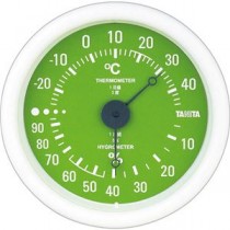 （まとめ）タニタ アナログ温湿度計 グリーンTT-515-GR 1個【×5セット】