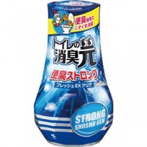 （まとめ）小林製薬 トイレの消臭元 便臭ストロングフレッシュEXクリア 400ml 1セット（5個）【×5セット】