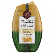 （まとめ）エステー お部屋の消臭力 PremiumAroma スイートオレンジ＆ベルガモット 400ml 1セット（3個）【×5セット】