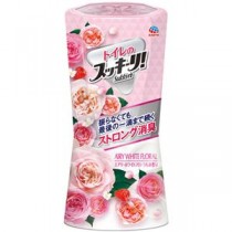（まとめ）アース製薬 トイレのスッキーリ！エアリーホワイトフローラル 400ml 1セット（3個）【×5セット】