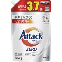 （まとめ）花王 アタックZERO つめかえ用超特大 1350g 1個【×5セット】