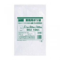 （まとめ）TRUSCO 業務用ポリ袋 0.1×90LS-0090 1パック（10枚）【×5セット】