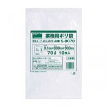 （まとめ）TRUSCO 業務用ポリ袋 0.1×70LS-0070 1パック（10枚）【×5セット】