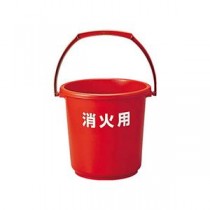 （まとめ）TRUSCO エコポリバケツ10L（消火用）RBKS-10 1個【×5セット】