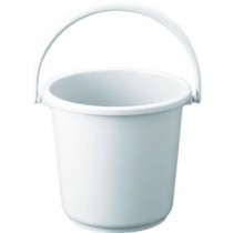 （まとめ）TRUSCO PPカラーバケツ 15L白 TPPB-15-W 1個【×5セット】
