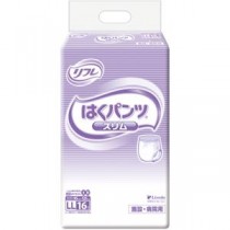 （まとめ）リブドゥコーポレーション リフレはくパンツ スリムタイプ LL 1パック（16枚）【×5セット】