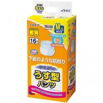 （まとめ）カミ商事 エルモア いちばんうす型パンツ M-L 1パック（16枚）【×5セット】