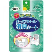 （まとめ）エステー エールズ 消臭力ポータブルトイレ用消臭シート 1パック（30枚）【×10セット】